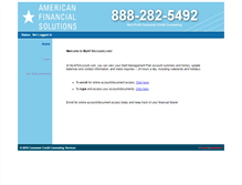 Tablet Screenshot of myafsaccount.com